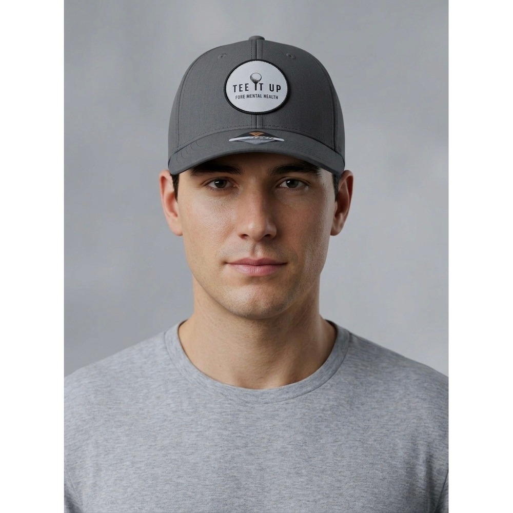 Pukka TriTech Tee It Up Fore Mental Health Golf Hat Gray Snapback SPF 30 Cap